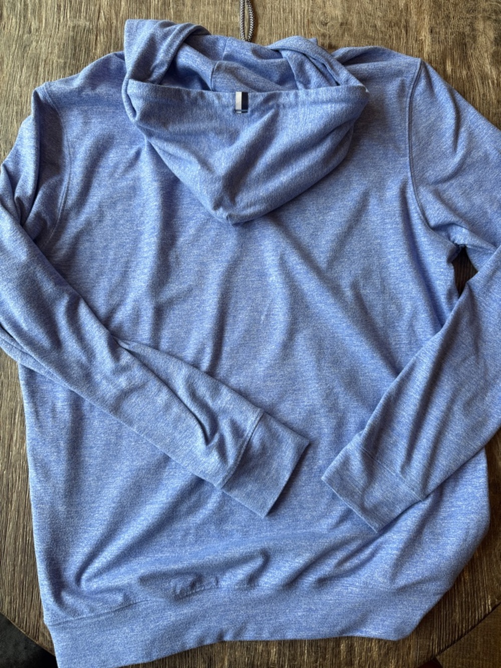 Rhoback Heathered Blue Men's Pullover Hoodie - Picture 5 of 5